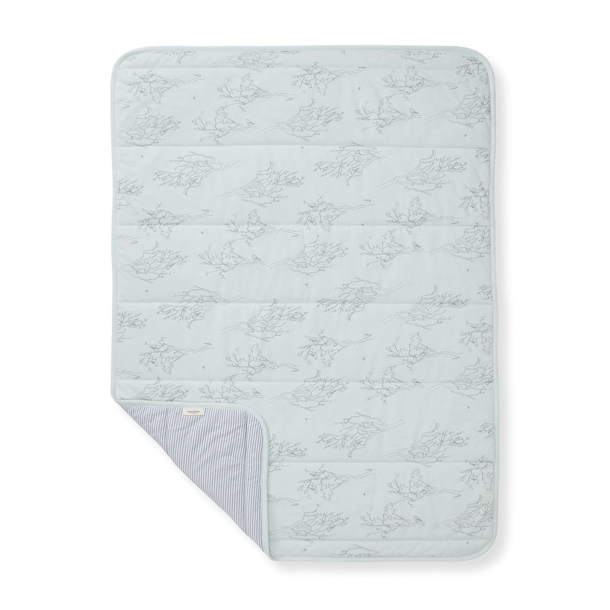 Burt's Bees Baby Manta Reversible para Bebé | Algodón 100% Orgánico, 30 x 40 Pulgadas, Acolchado, Guardería, Carriola, Tummy-Time