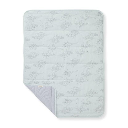 Burt's Bees Baby Manta Reversible para Bebé | Algodón 100% Orgánico, 30 x 40 Pulgadas, Acolchado, Guardería, Carriola, Tummy-Time
