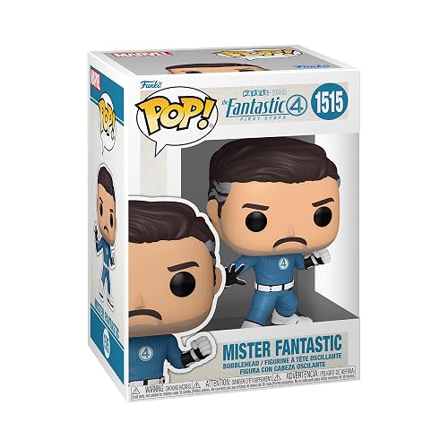 Funko Pop! Marvel: Fantastic Four - Mr. Fantastic | Mercancía Oficial de Superheroes - Figura de Vinilo Coleccionable para Decoración - Regalo de Cumpleaños para Fans
