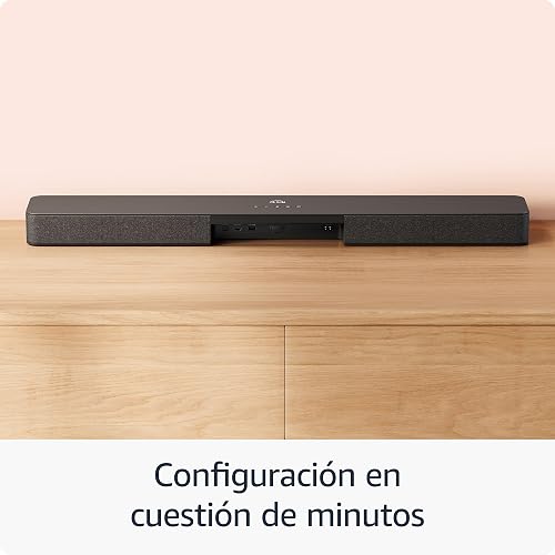 Barra de sonido Fire TV Plus (último modelo) con subwoofer incorporado, 3.1 canales, Dolby Atmos, diálogos nítidos