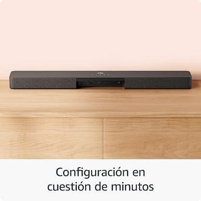 Barra de sonido Fire TV Plus (último modelo) con subwoofer incorporado, 3.1 canales, Dolby Atmos, diálogos nítidos