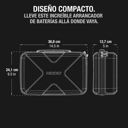 NOCO GBC104 Estuche de Protección de Goma EVA Boost X para Arrancadores de Emergencia de Litio GBX155 UltraSafe
