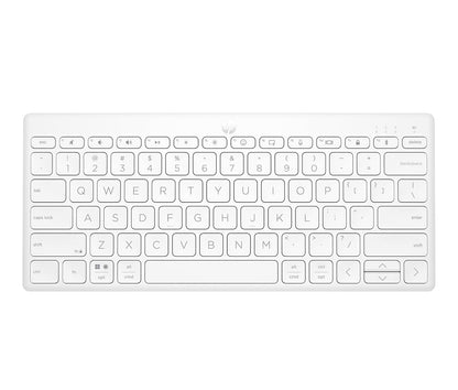 HP Teclado Inalámbrico 350, Conectividad 10 Metros, 2.4 GHz, en Español, Windows/Mac OS, Multi-Dispositivo, Blanco (692T0AA)