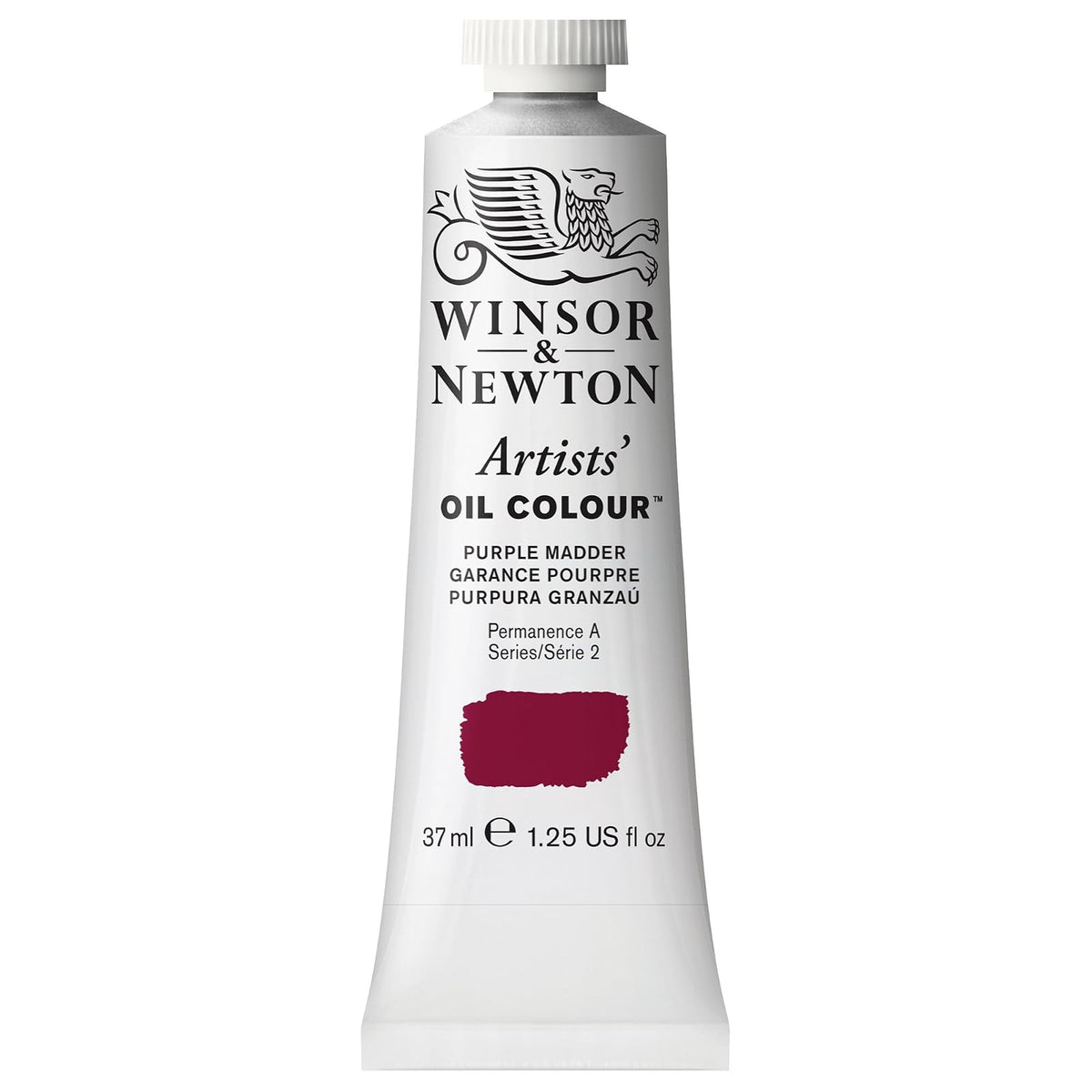 Winsor & Newton Artists' Oil Colour Pintura al Óleo Profesional, 37 ml - Tubo de 1.2 onzas - Morado (Purple Madder)