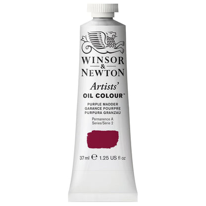 Winsor & Newton Artists' Oil Colour Pintura al Óleo Profesional, 37 ml - Tubo de 1.2 onzas - Morado (Purple Madder)