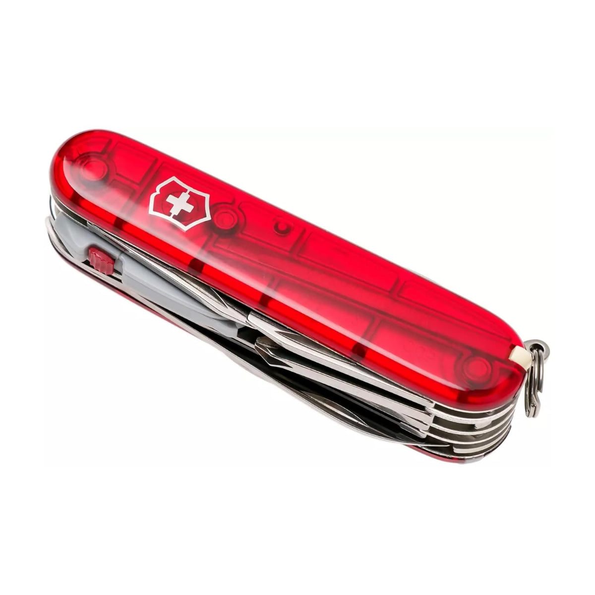 Victorinox Navaja Huntsman Lite, Roja Transparente, 21 Usos
