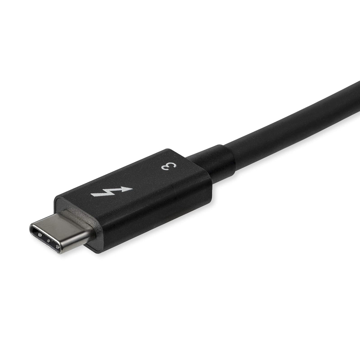 StarTech.com TBLT34MM80CM - Cable Thunderbolt (Masculino, Masculino, 0.8 m, Negro, Níquel, 40 Gbit/s)
