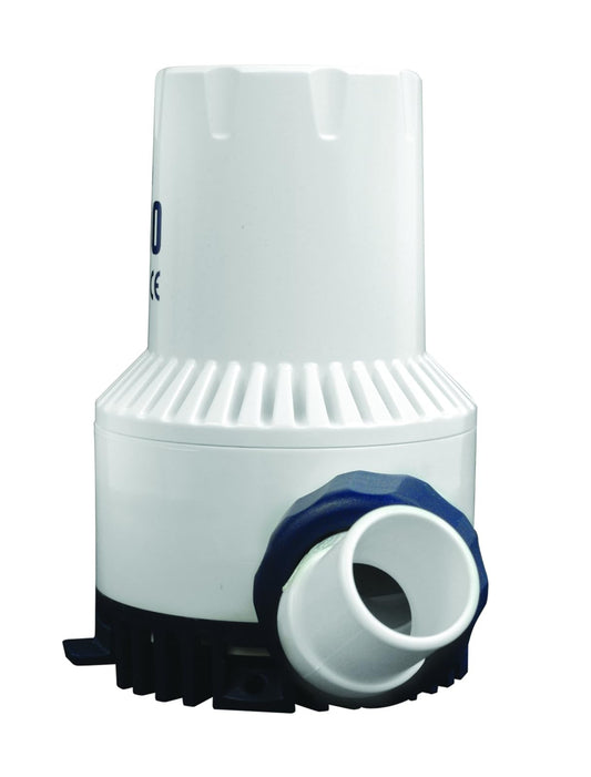 Attwood 4730-4 - Bomba de sentina Sumergible para Barco, 1.700 GPH, Acabado Blanco