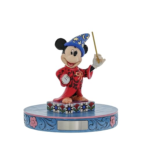 Disney Traditions by Jim Shore Figura de Resina de Mickey Personality Pose Stone, 4.25 Pulgadas