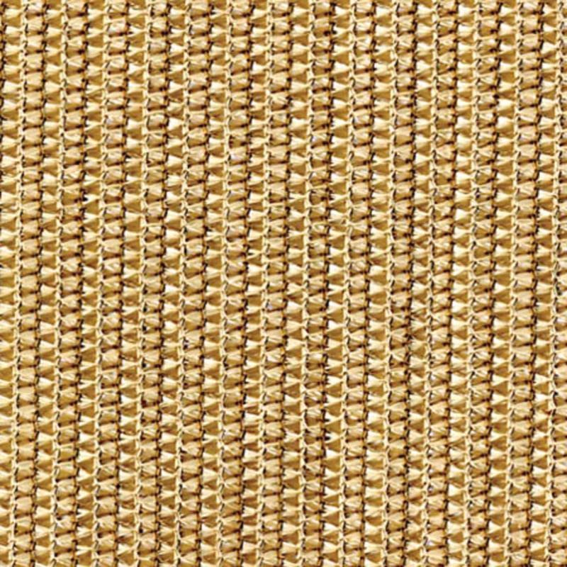 Coolaroo - Vela de sombra triangular lista para colgar, 11'10 pulgadas, color almendra