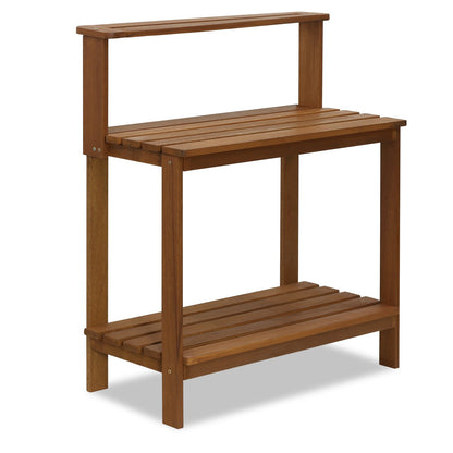 Furinno Tioman Banco para Macetas de Madera Dura, Natural