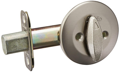 Kwikset 663 Cerrojo Sin Llave para Puerta de Entrada - Níquel Satinado