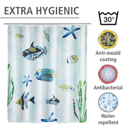 Wenko Polyester Shower Curtain Aquaria