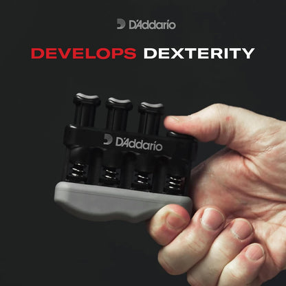 D'Addario Accessories | Ejercitador de mano para instrumentos | Varigrip | Mejora destreza y fuerza en dedos, mano y antebrazo - Ergonómico