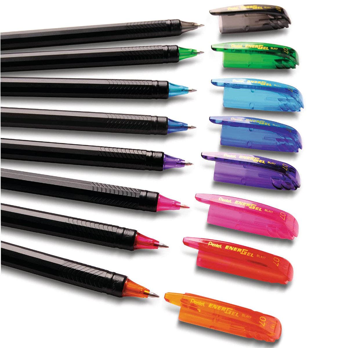 Pentel Energel Bolígrafo de Gel, Negro (Black), 0.7 mm