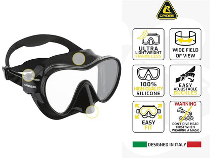 CRESSI Visor F1 Frameless para Snorkeling