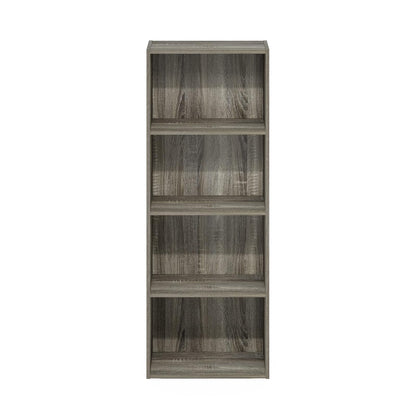 Furinno Luder Librería/Libro/Almacenamiento, 4 Niveles, Roble francés