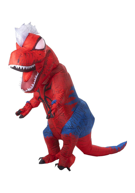 Jazwares - Disfraz inflable de Spider-Rex de Marvel para adulto | Disfraz de dinosaurio de Spider-Man estándar