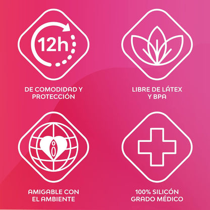 Saba Copa Menstrual Reusable V-Cup Talla Grande 1 pieza