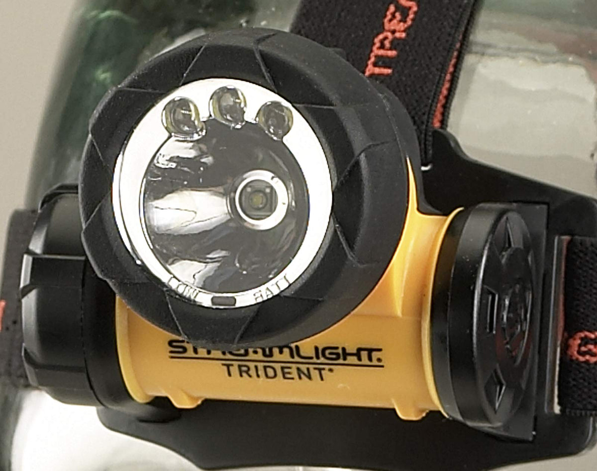 Streamlight 61050 Trident 80-Lúmenes LED Linterna Frontal Multiuso, Amarilla