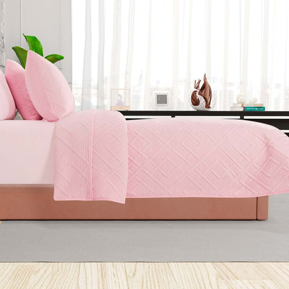 Providencia Edrecolcha Matrimonial Liso Color Rosa