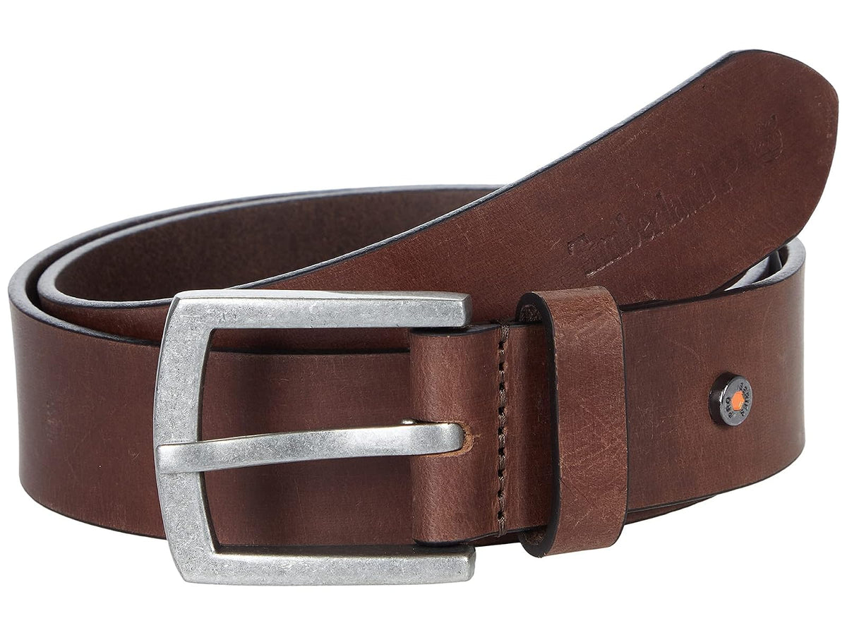 Timberland Cinturón de piel para ropa de trabajo de 40 mm Cinturón para Hombre - Marrón - 38
