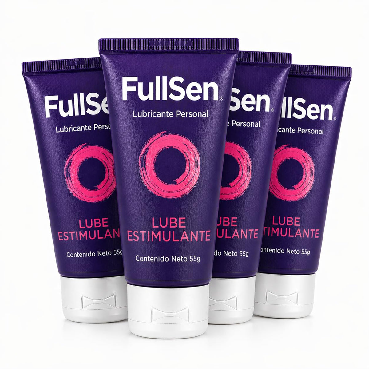 Fullsen Lube Estimulante - 4 piezas de Lubricante personal íntimo a base de agua para mayor sensibilidad, de 55g cada uno