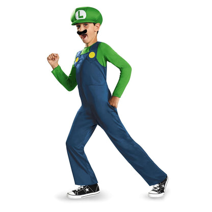 Disguise Nintendo Super Mario Brothers Luigi Disfraz clásico, Un Solo Color