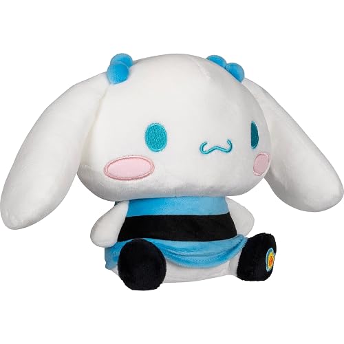 Hello Kitty® and Friends X Powerpuff Girls® Collab - Peluche Cinnamoroll™ & Bubbles de 8 Pulgadas - Producto Oficial Sanrio® & Cartoon Network® - 6+