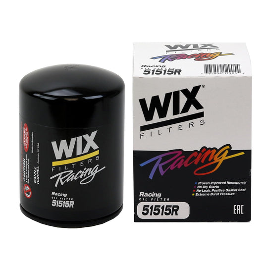 Wix Filters 51515R Filtro de Aceite Racing de Alta Eficiencia, Negro | Sustituye a L1 HP1 M1HP 22470 B2HPG 070008 JL9001. Reemplazo de grado OE.