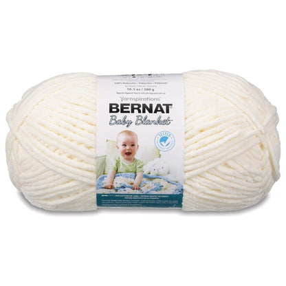 Bernat Baby Blanket Estambre Chenilla para Bebé - 1 paquete - vainilla
