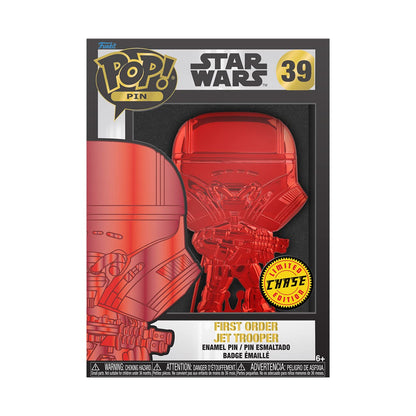 Funko Star Wars Large Enamel Pin - First Order Jet Trooper White | Mercancía Oficial de Ciencia Ficción - Juguete Coleccionable - Idea de Regalo de Cumpleaños para Fans y Coleccionistas
