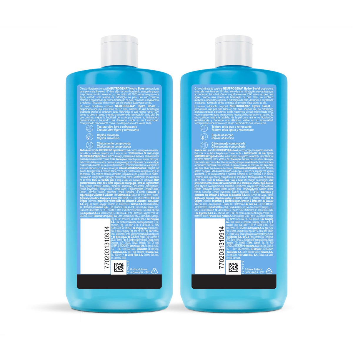 Neutrogena Crema Corporal Hydro Boost Ácido Hialurónico 400 ml 2 Pack