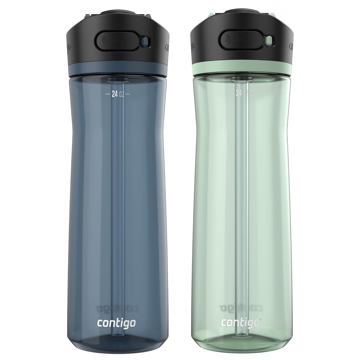 Contigo Ashland 2.0 Botella con Popote AUTOPOP - Arándano; Agave - 24 Ounces