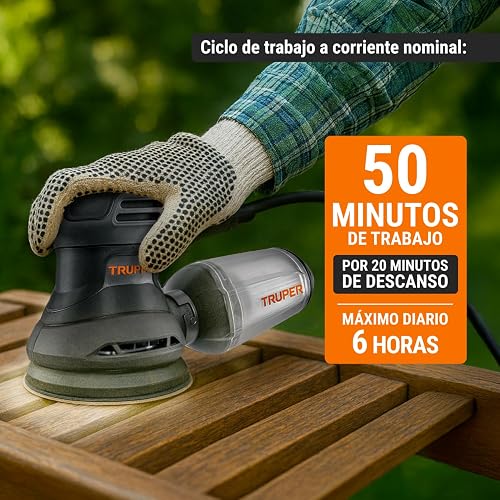 Truper Industrial LIRO-5N2, Lijadora roto orbital 5", 260W