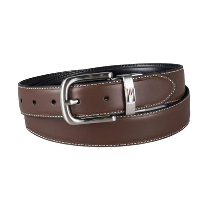 Tommy Hilfiger Cinturón reversible de piel para hombre (con tallas grandes y altas)