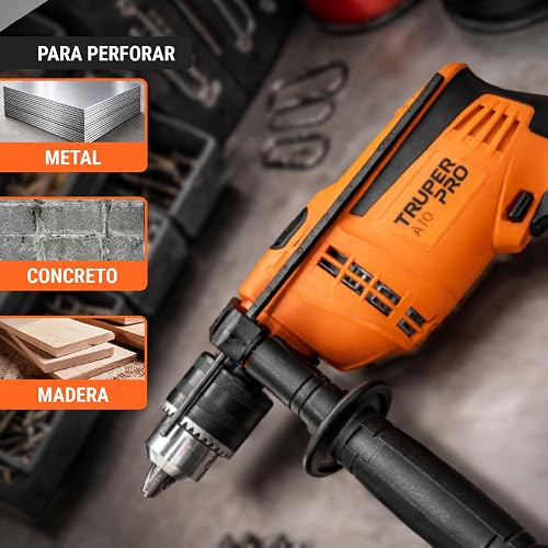 TRUPER ROTO-1/2A10, Rotomartillo/destornillador 1/2", 600W