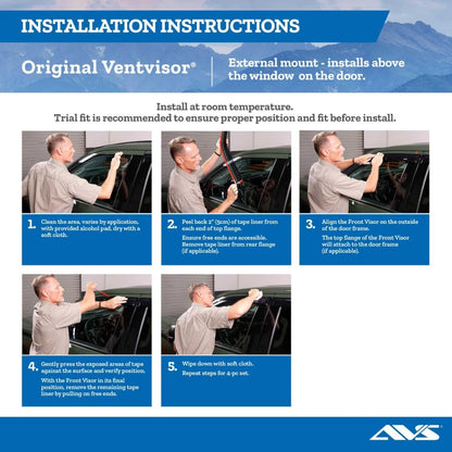 AVS Auto Ventshade 92971 Original Ventvisor â€“ 2 Piezas