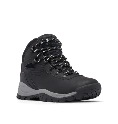 Columbia Newton Ridge Plus Bota de Senderismo Impermeable para Mujer - 25.5 cm - 2024 Black - Chalk