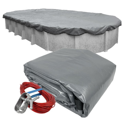 Robelle Cubierta de Alberca para Invierno Extra Resistente - 21 x 41-ft. Pool - 12 - Ultra