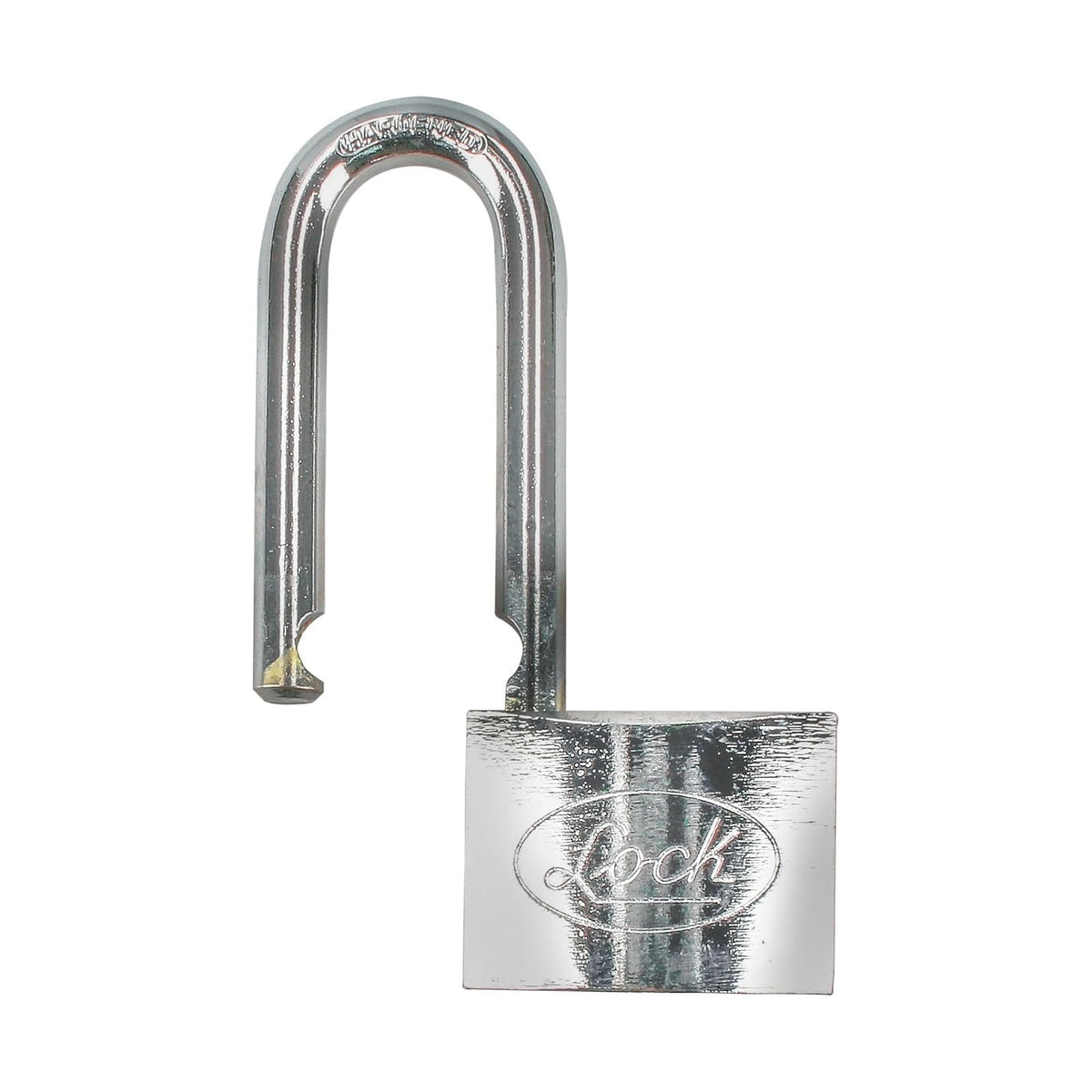 Lock L22L50DCSB Candado de Acero Largo Llave de Discos, Cromo Satinado, 50 mm