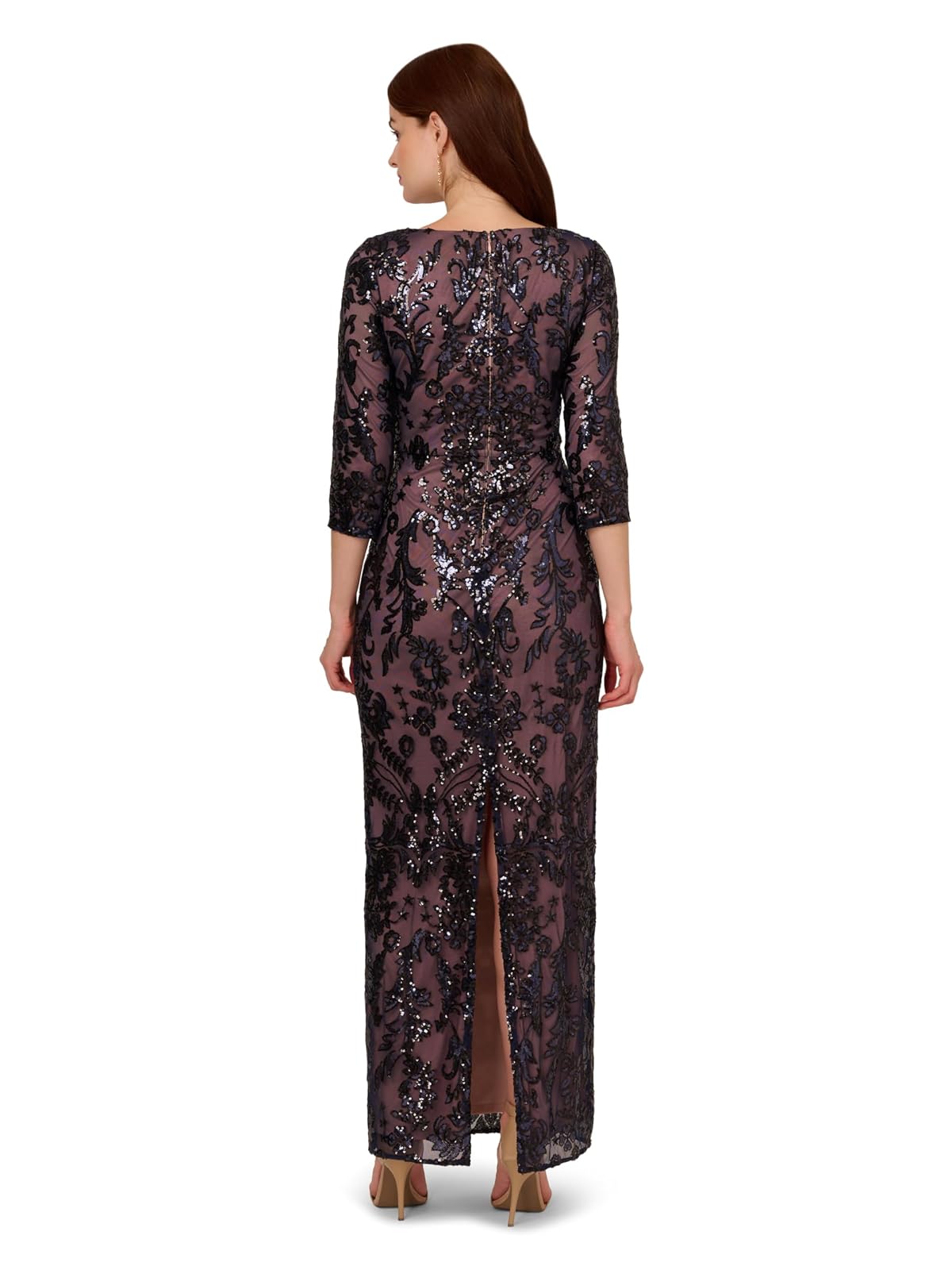 Adrianna Papell Vestido Largo con abalorio Vestido para ocasión especialMujer