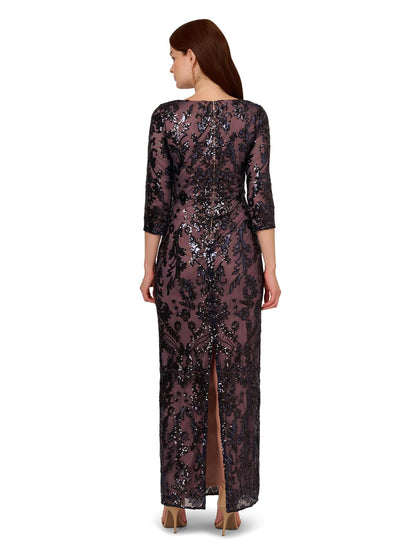 Adrianna Papell Vestido Largo con abalorio Vestido para ocasión especialMujer