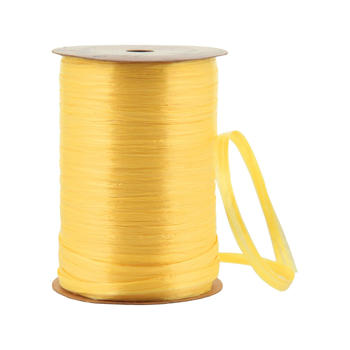 Berwick Offray Daffodil Cinta de Rafia perlada Amarilla, 1/4 Pulgadas de Ancho, 100 Yardas