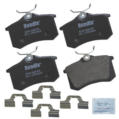 Bendix Priority1 Pastillas de Freno Traseras de Cerámica - CFM1017