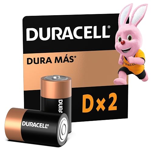 Duracell Pila Alcalina D - Pack x2 Dura 10X Más