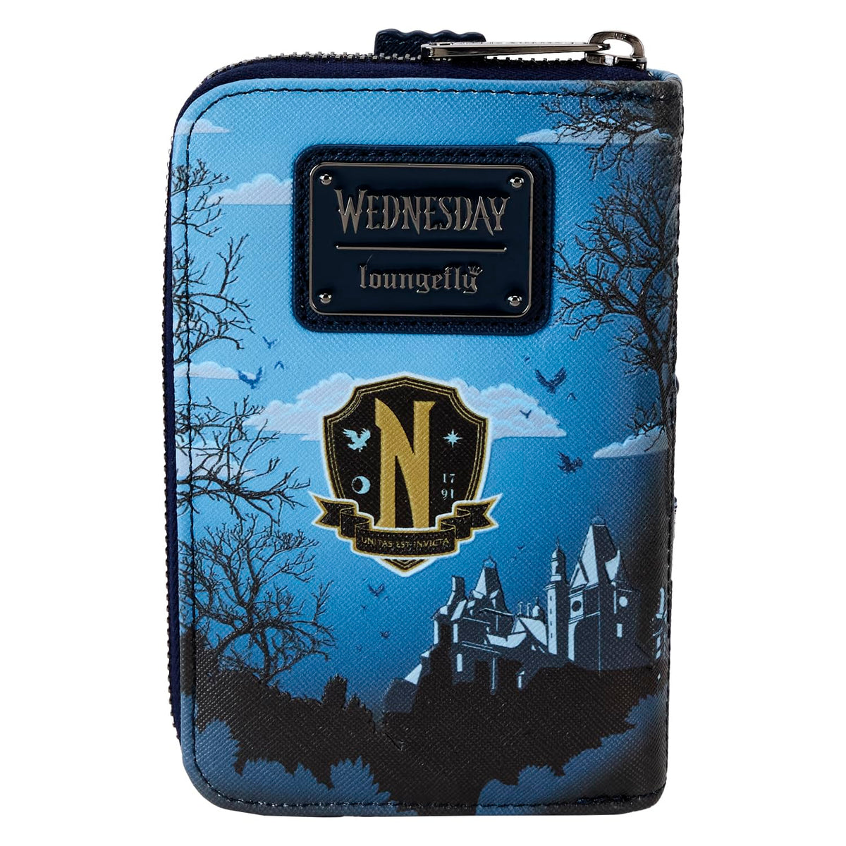 Loungefly MGM: Wednesday Nevermore Castle, Zip Around Wallet