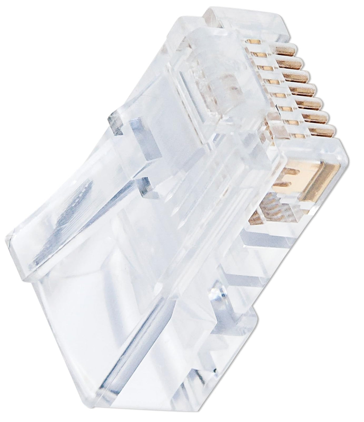 Intellinet AC-5450 Plug Modular Rj45 Utp Cat5E Solido Bote con 100 Piezas Contacto Oro 50 Micras Linea Pro, Transparente
