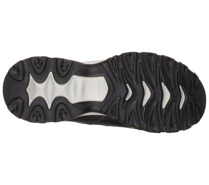 Skechers Men's Afterburn M. Fit | Espuma viscoelástica, entresuela Articu-Lyte, parte superior de piel y malla, informal, con cordones tradicionales