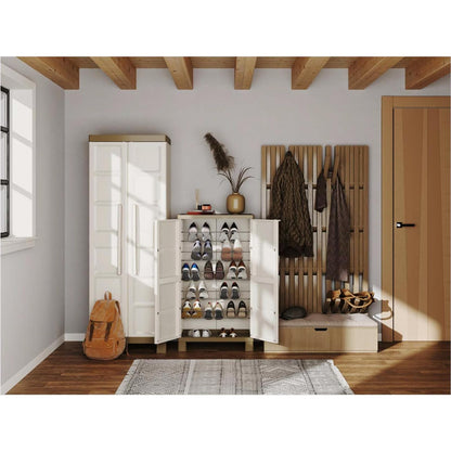 Keter Zapatero Organizador Excellence 2 Puertas y Almacenamiento para 18 Pares